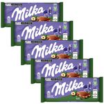 Kit 5 Tablete de Chocolate Avelã Pedaços 100g - Milka