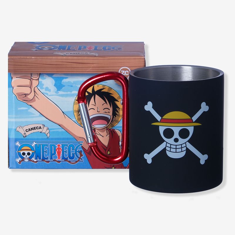 Caneca Mosquetão Luff Skull - One Piece