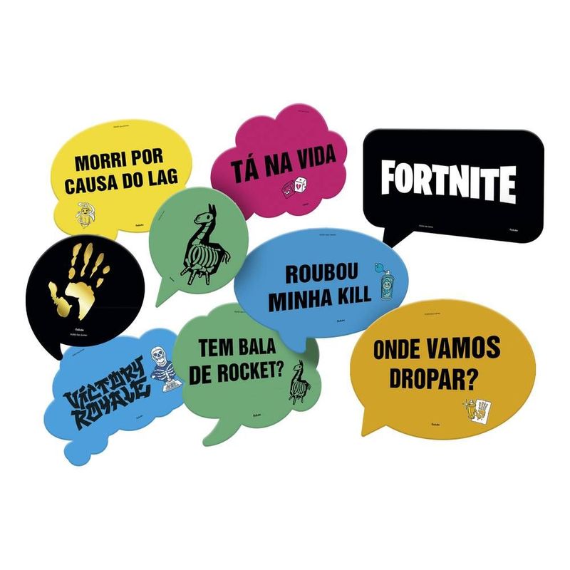 Kit Placas Fortnite - Festcolor - 09Un