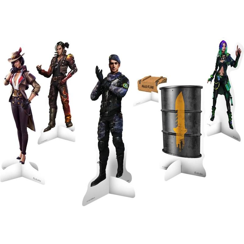 Decoração de Mesa Free Fire - Festcolor - 08Un