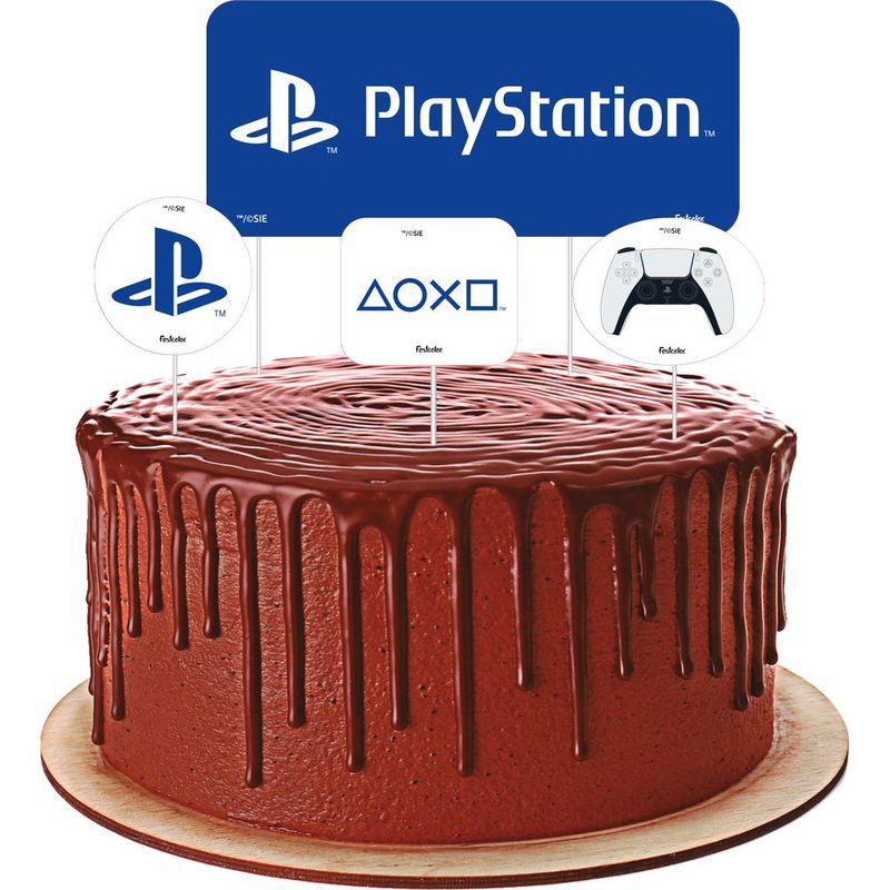 Topper para Bolo PlayStation 5 - Festcolor - 04Un