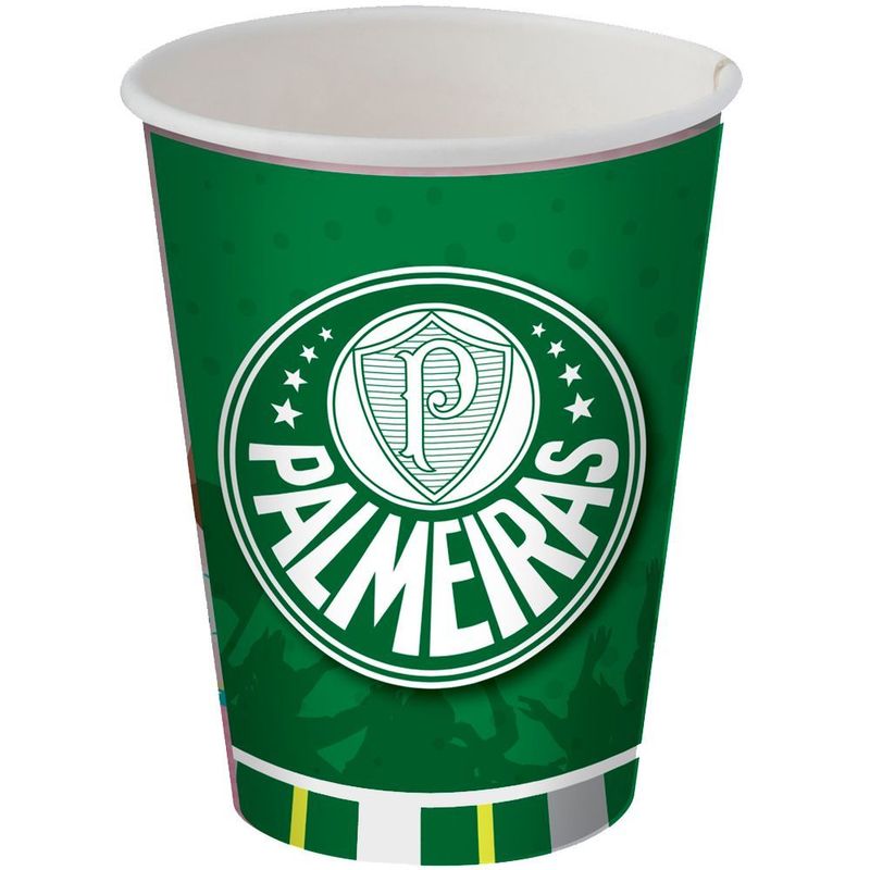 Copo Papel 200ml Palmeiras - Festcolor - 8 Un