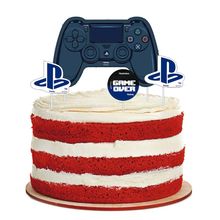 Topper para Bolo PlayStation - Festcolor - 04Un