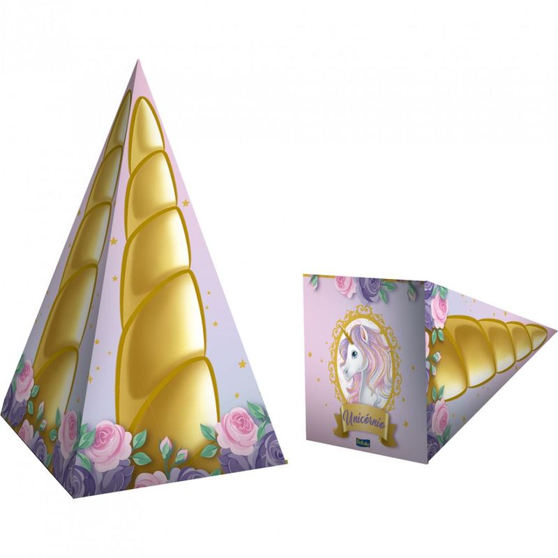 Cone para Doces Unicórnio - Festcolor - 08Un