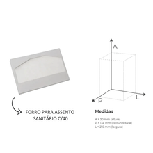 FORTCOM REFIL FORRO P/ASSENTO SANITARIO C/40