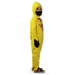 Fantasia De Halloween Infectado Infantil Macacão Com Capuz M