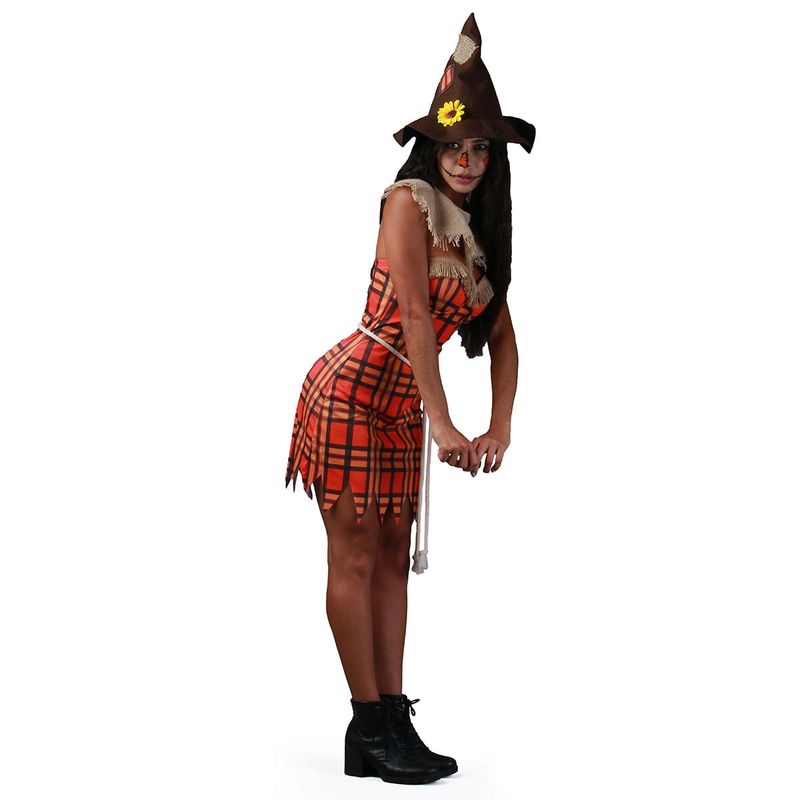 Fantasia Espantalho Adulto Feminino Abrakadabra Fantasias P