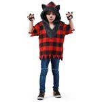 Fantasia Lobisomen Masculino Infantil Macacão Halloween G