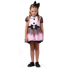 Fantasia Boneca Do Mal Rosa Infantil Halloween Abrakadabra