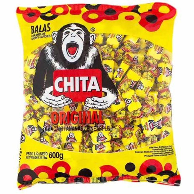 Bala Mastigável Chita Abacaxi 500g - Cory