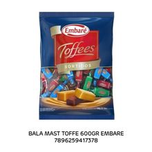 Bala Mastigável Toffees Sortidas - 600gr - Dimbinho