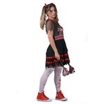 Fantasia Zombie Cheer Líder de Torcida Adulto Halloween G