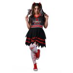 Fantasia Zombie Cheer Líder de Torcida Adulto Halloween G