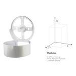 Fortcom Suporte Papel Higiênico Branco Mazzo