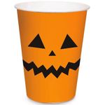 Happy Halloween - Copo de Papel 240ml Abóbora - 08 Unidades