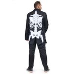 Fantasia Fraque De Caveira Adulto Para Halloween Abrakadabra GG