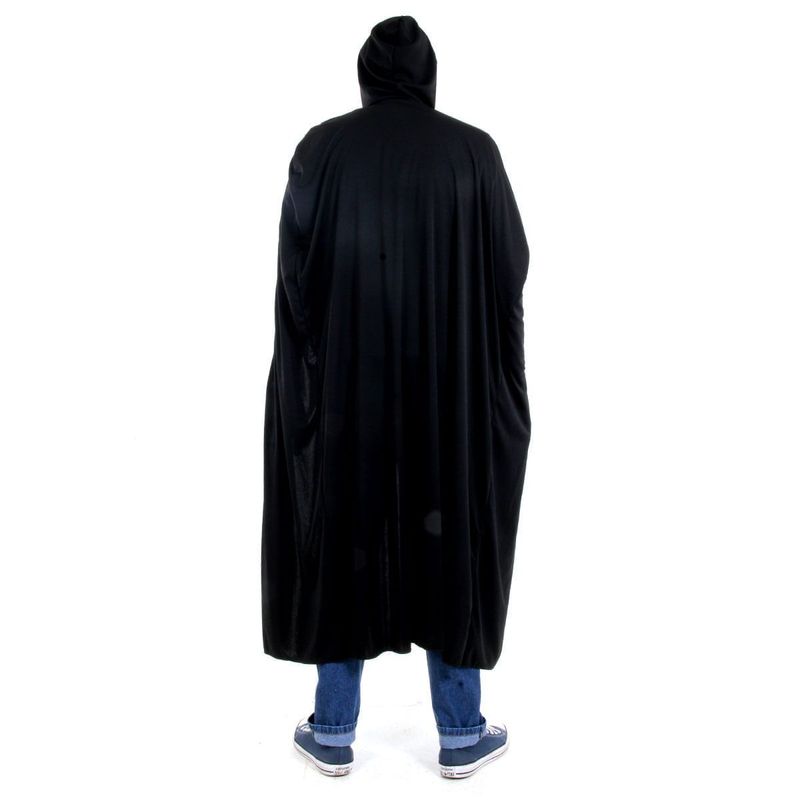 Capa Longa com Capuz Preta Adulto - Halloween