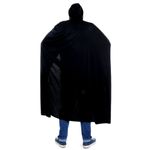 Capa Longa com Capuz Preta Adulto - Halloween