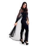 Capa Teia com Capuz Feminina Adulto - Halloween