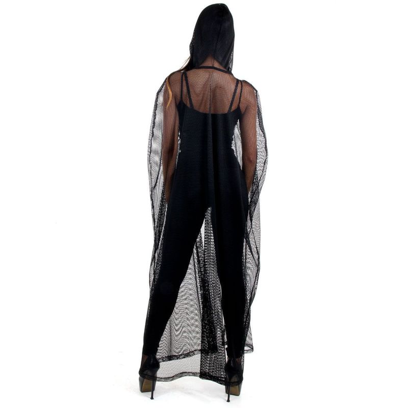 Capa Teia com Capuz Feminina Adulto - Halloween