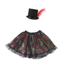 Kit Saia e Tiara Caveira Mexicana Infantil