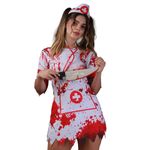 Fantasia Enfermeira Zumbi Para Halloween Abrakadabra Fantasia G