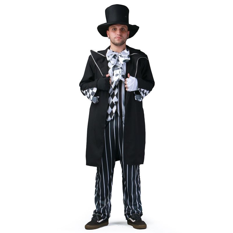 Fantasia Chapeleiro Maluco Adulto Com Macacão Halloween P