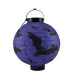 Lanterna Redonda Luminosa Halloween 19cm - Modelos Variados