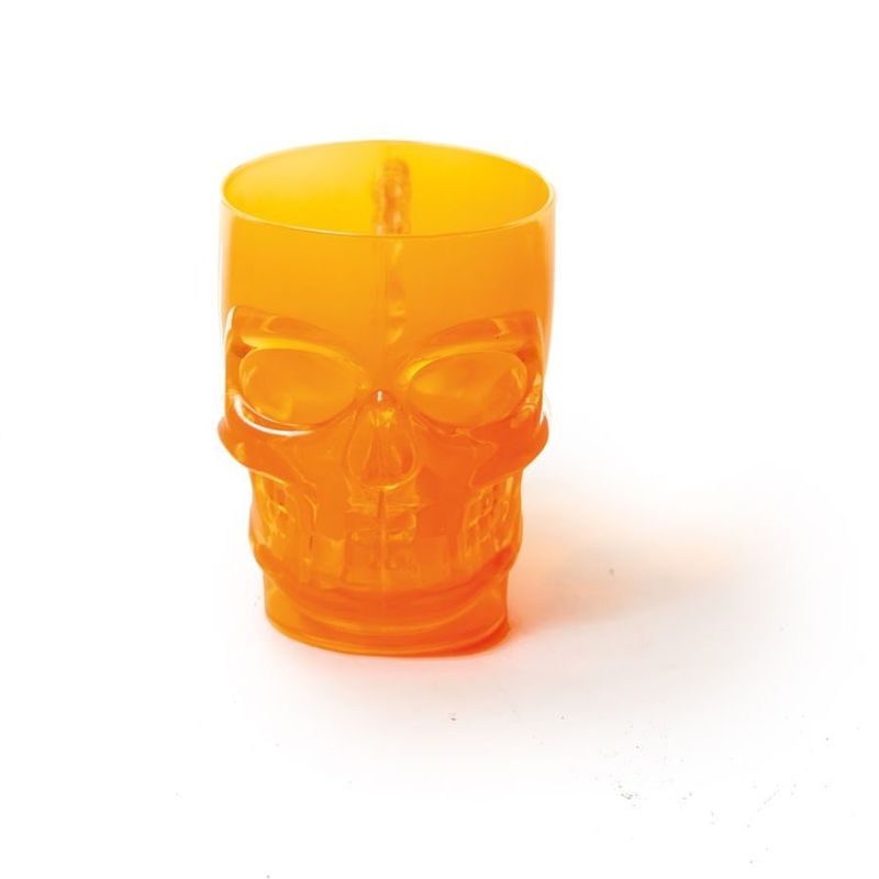 Halloween - Caneca com Rosto Caveira Laranja