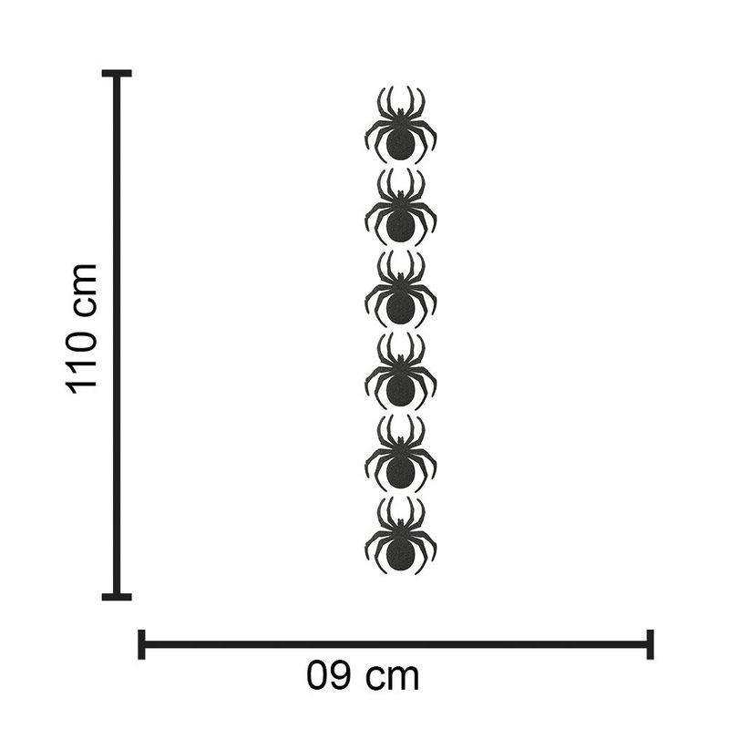 Cortina Decorativa para Festa Halloween Aranhas