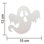 Aplique para Decoração Halloween Fantasma Grande em EVA
