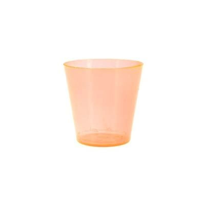 Copinho Acrílico para Doces 25ml Laranja - 10 Un
