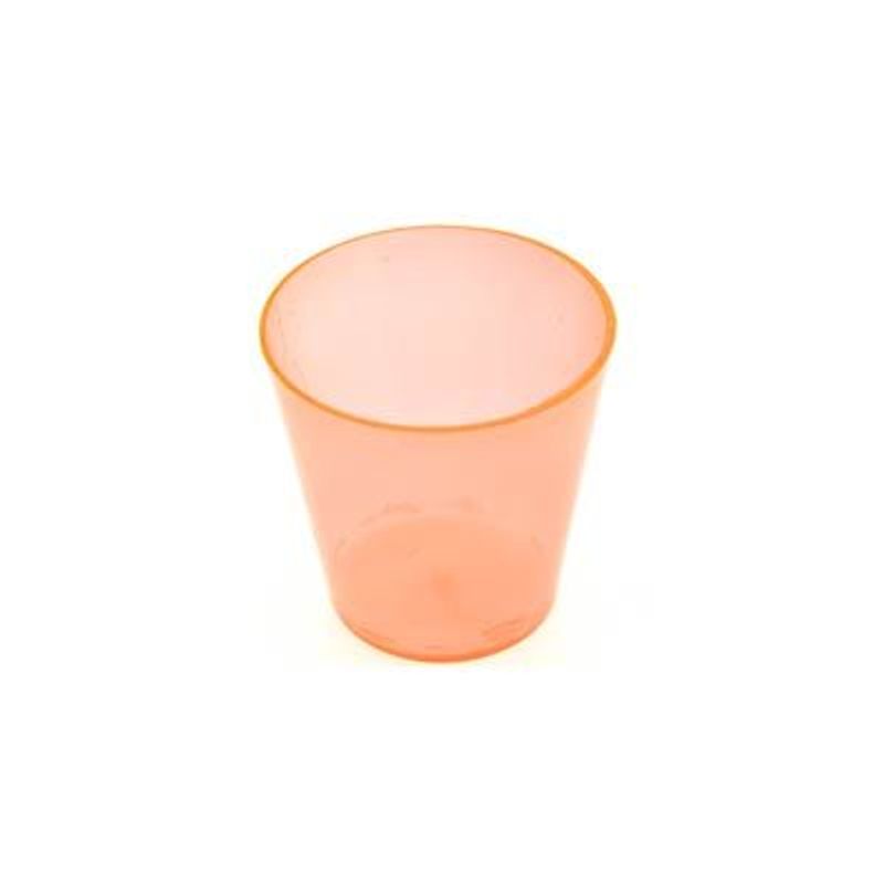 Copinho Acrílico para Doces 25ml Laranja - 10 Un