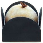 Forminha para Doces Quadrada Liso Preto - 50 Un