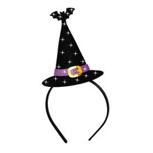 Adereço Divertido para Festa Halloween Tiara Chapéu de Bruxa 3D