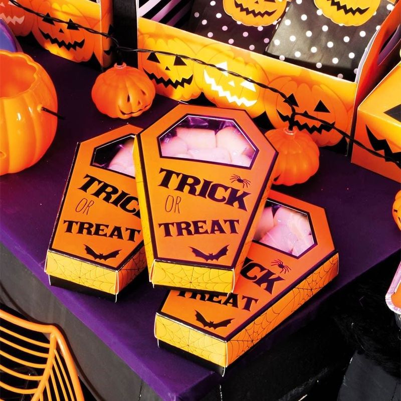 Happy Halloween - Caixa para Lembrancinha Caixão 10 Un