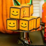 Halloween - Caixa Cubo Halloween 6x6x6 - 8 Un