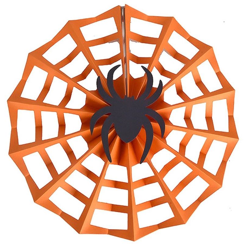 Guirlanda de Papel Halloween - Teia de Aranha