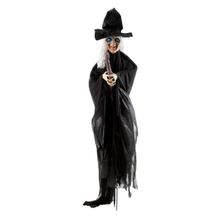 Bruxa Alcina 1,90mts  para Decoração de Halloween - Cromus - 1Un