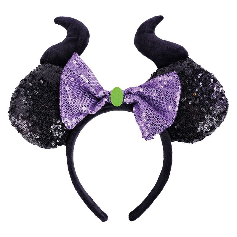 Tiara Minnie Malévola Preto/Roxo - Cromus - 1 Un