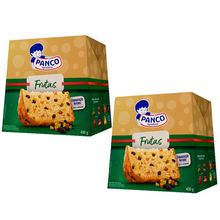 Kit com 2 Panettone Frutas 400g - Panco