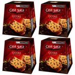 Kit com 4 Panettone Gotas Chocolate 400g - Casa Suíça