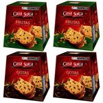 Kit com 2 Panettone Frutas + 2 Gotas de Chocolate 400g - Casa Suíça