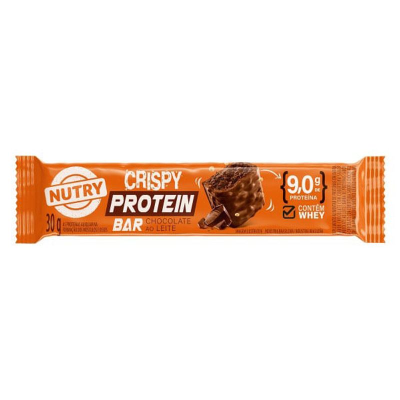 Barra Crispy Protein Nutry Chocolate ao Leite c/3 - Nutrimental