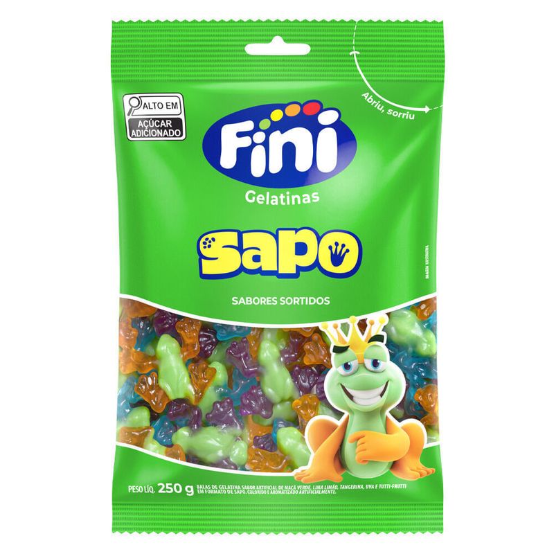 Bala de Gelatina Sapo Sortido 250g - Fini