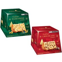 Kit com 1 Panettone Premium Frutas + 1 Gotas Chocolate 400g - Santa Edwiges