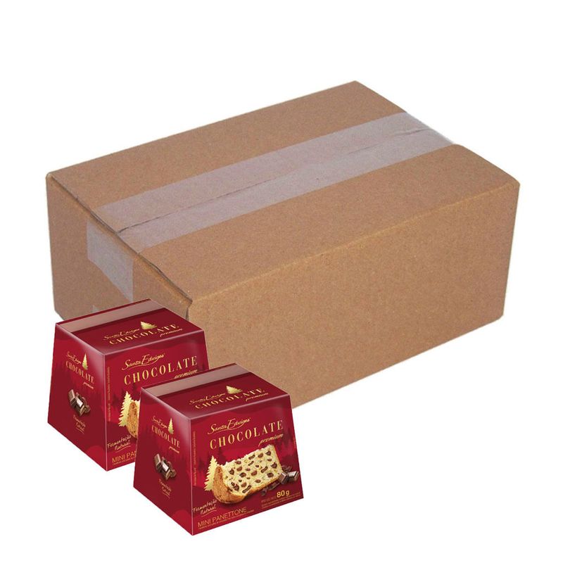 Kit com 12 Mini Panettone Santa Edwiges Gotas 80g - Santa Edwiges