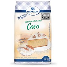 Mistura Para Bolo Sabor Coco Pacote 390g Itaiquara