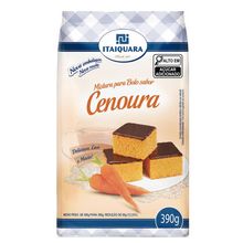 Mistura Para Bolo Sabor Cenoura Pacote 390g Itaiquara