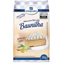 Mistura de Bolo Sabor Baunilha Pacote 390g Itaiquara